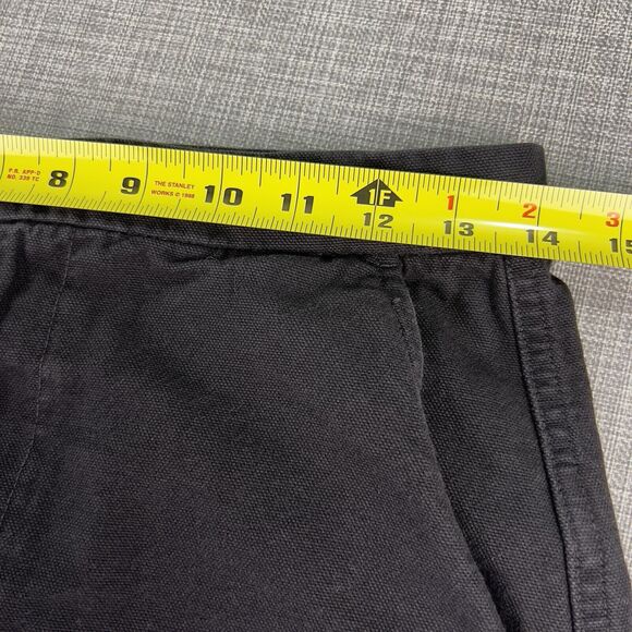 Everlane Mini Skirt Women’s Sz 6 Black The Canvas Stamp Textured Weave Straight - Picture 6 of 10